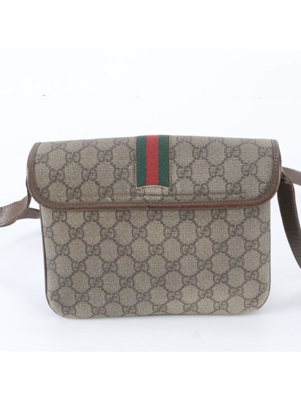Gucci Vintage GG Supreme Sherry Line Leather Shoulder Bag - Picture 3 of 10
